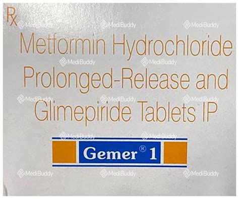 Gemer 1 Tablet PR: Price, Uses, Side Effects & How to Use - MediBuddy