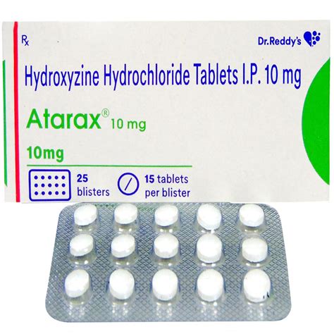 Atarax 10 mg Tablet 15's Price, Uses, Side Effects, Composition ...