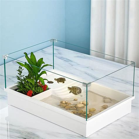 Pronetcus Large Turtle Tank Kit, Turtle Aquarium, Turtle Habitat Easy ...