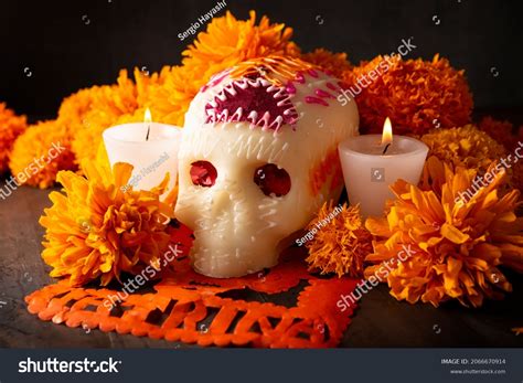 Dia De Los Muertos Calavera De Azucar Para Colorear