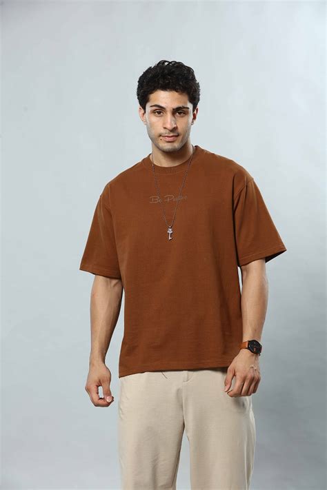 Round Neck Oversized Drop Shoulder T-Shirt– Be Positive