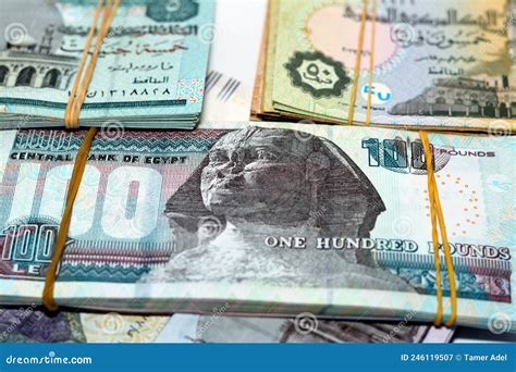 Pile Of Egyptian And American Money Currency Banknotes Of 1, 2 And 20 ...