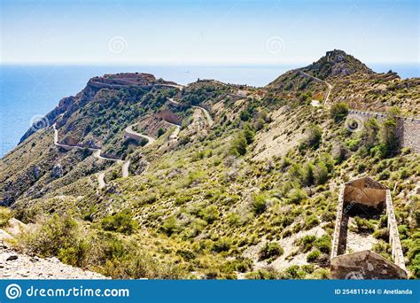 Fort Area Castillitos Battery in Spain Stock Photo - Image of military, cartagena: 254811244
