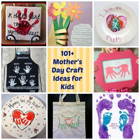 101 Mother's Day DIY Craft Ideas for Kids | Mothers day crafts for kids, Mother's day diy, Diy ...