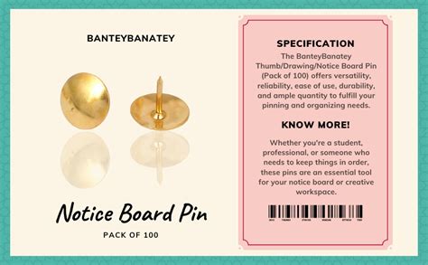 BanteyBanatey® Push/Board/Thumb Pins, Tracks Gem Pins for Notice/Soft ...
