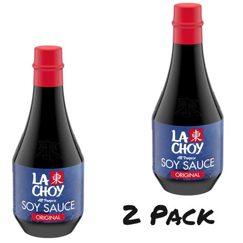 La Choy Soy Sauce, Shelf-Stable Condiment, Savory Umami Flavor, Glass ...
