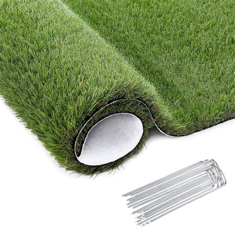 Amazon.com: GROWNEER 4 X 13 Ft Artificial Grass Rug, 1.58” Fake Grass ...