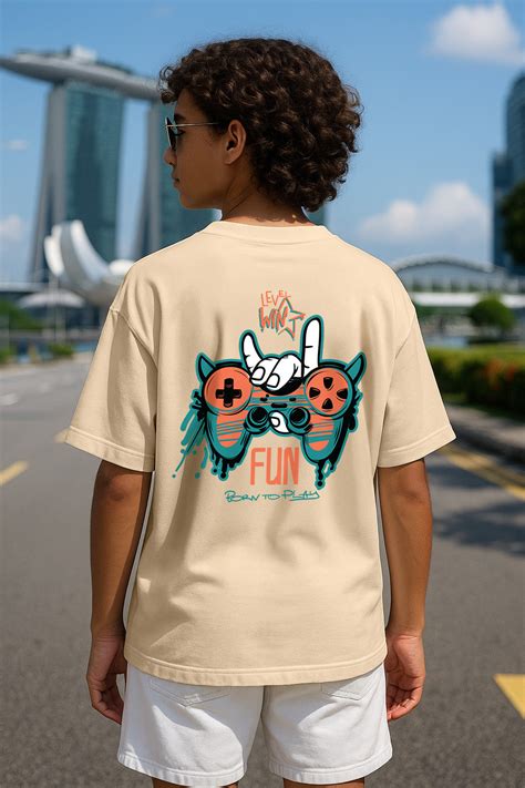 Fun Game Swanwhite Oversized Graphic Printed Boys T-shirt – Veirdo