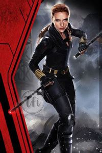 Superhero Black Widow Poster, Unframed, With Double Sided Tape Paper ...