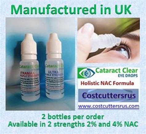 Proven Cataract Treating Eye Drops for People & Pets. Contains 4.2% N ...