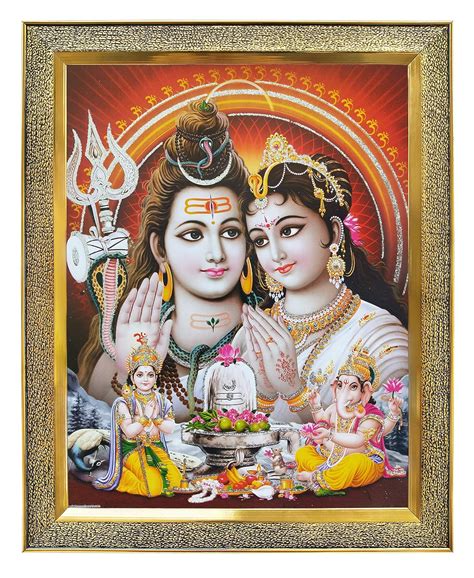 Koshtak Shiva Parvati giving blessing to Ganesh and kartikeya ji/Shiv ...