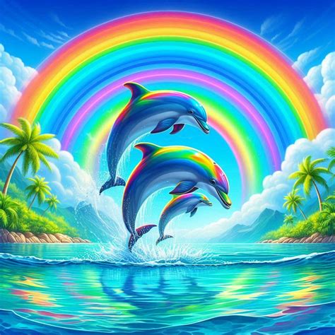 Happy dolphin rainbow Meme | Ocean painting, Dolphins, Dolphin art