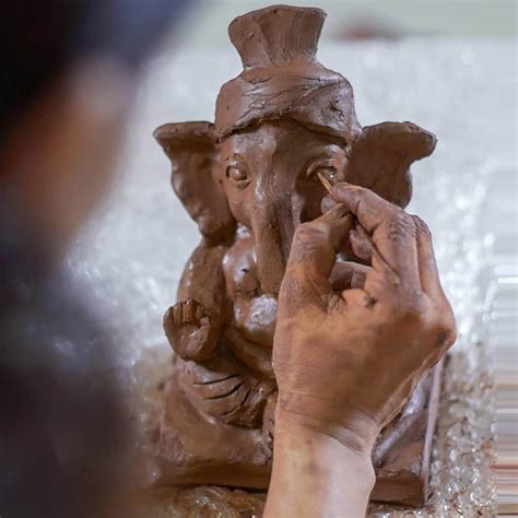 Natural Eco-Friendly Mitti for Ganesh Idol Making - 900g Premium Air ...