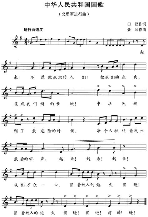 File:中华人民共和国国歌 (五线谱版).png - 维基百科，自由的百科全书