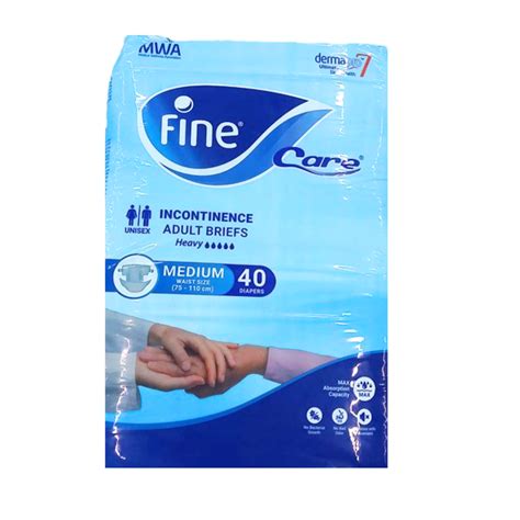 FINE CARE M 75-110 CM 40PCS حفاضات كبار سن - Tay Pharmacies