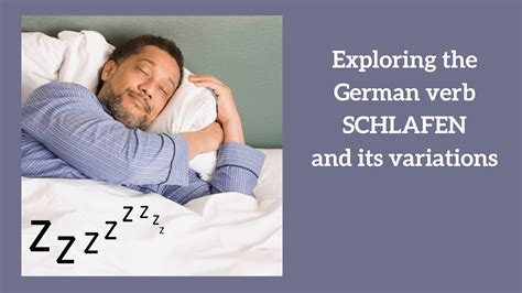 Exploring the German verb SCHLAFEN and its variations - Angelika's ...