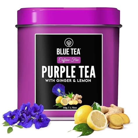 BLUE TEA Purple Tea Loose Leaf Herbal Tea