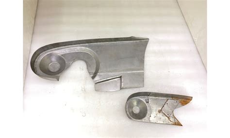 INDIAN CHIEF FRONT & REAR RAW FENDER MUDGUARDS + CHAIN GUARD POST WAR ...