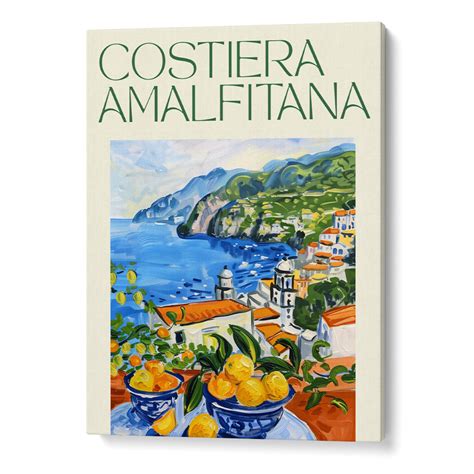 Costiera Amalfitana Coastal Framed Art Print | Nook At You