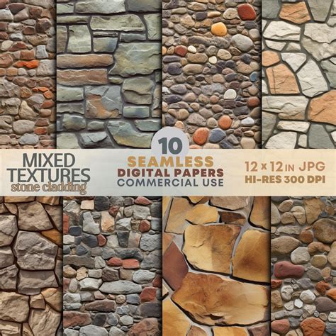 Textures Texture Seamless Wall Cladding Stone Mixed Size