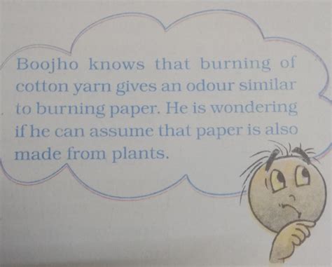 Boojho knows that burning of cotton yarn gives an odour similar to ...