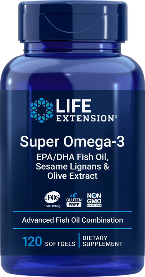Life Extension Omega-3 Sesame Lignans & Olive | India – Shasva Health