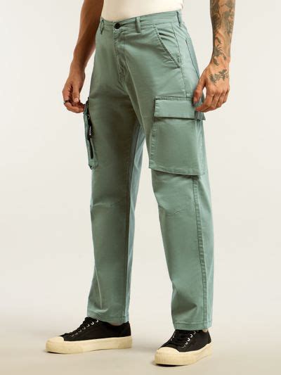 Buy Men's Light Olive 6-Pockets Cargo Pants Online @Beyoung