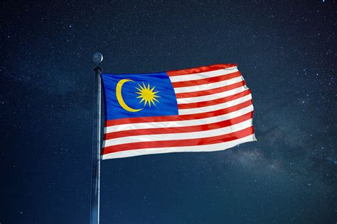 Crescent Moon And Star Flag