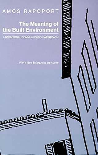 Details for THE MEANING OF THE BUILT ENVIRONMENT -A NONVERBAL ...