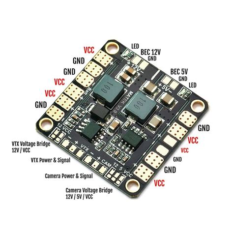 Buy Matek Mini Power Hub Power Distribution Board PDB with BEC 5V & 12V ...