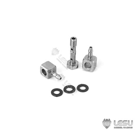 scm-modellbau - Lesu Doppel Verbinder M3 - 2,5/ 1,5 mm Hydraulik Schl ...