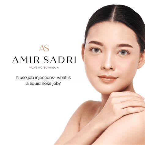 Nose job injections- what is a liquid nose job? | Dr. Amir Sadri ...
