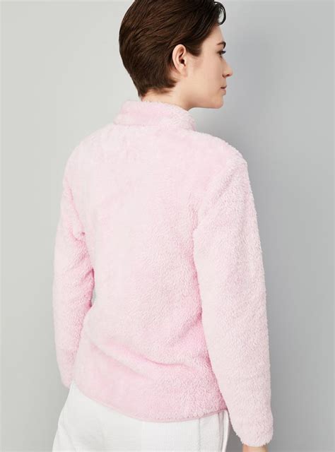 Buy Women Mock Collar Teddy Jacket Online at just Rs. 1199.0 ...