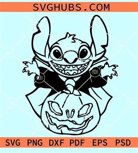 Disneys Stitch Pumpkin Stencils