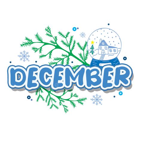 December Month Text With Christmas Decorations, December, Hello ...