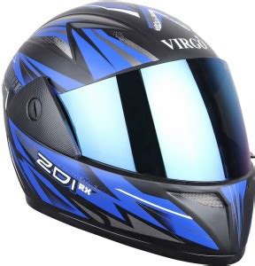 VirgoNo1 ZDI RX Force Full Face ISI MarkBlue Visor Motorbike Helmet ...