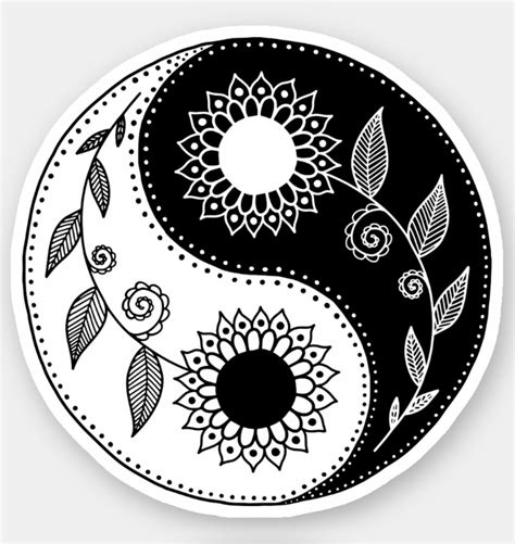 floral yin yang