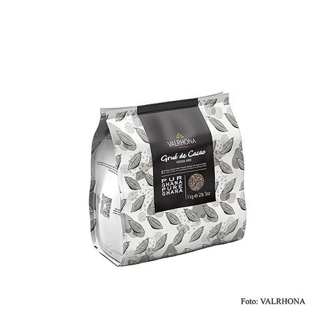 Valrhona Cocoa Grue - biji koko yang dicincang dan dibakar, 1 kg, beg ...