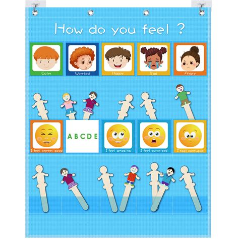 Buy Express Your Feelings Pocket Chart Classroom Decor Teacher Supplies ...
