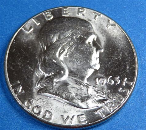 1963 Crisp BU Franklin Half Dollar | Property Room