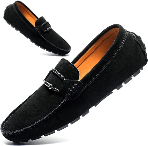 Black Suede Loafers For Men