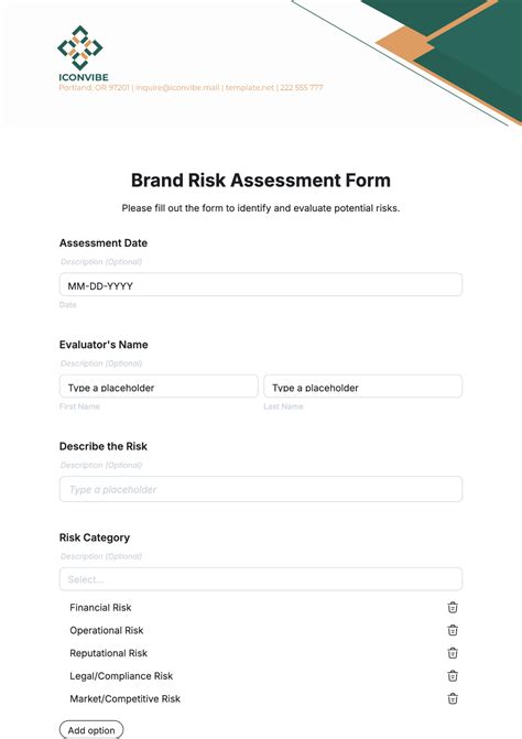 Free Hazard Identification and Risk Assessment (HIRA) Form Template to Edit Online