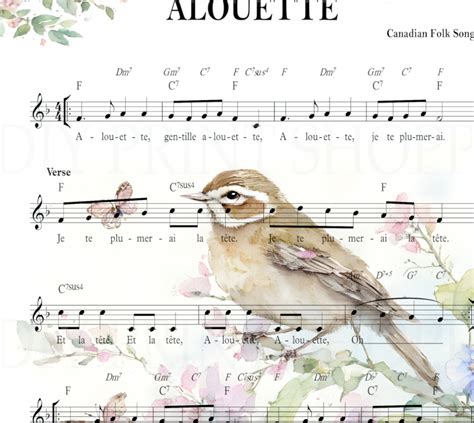 Alouette A Song at Whitney Luke blog