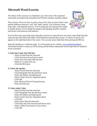 Word Exercise TextFormat 的图像结果