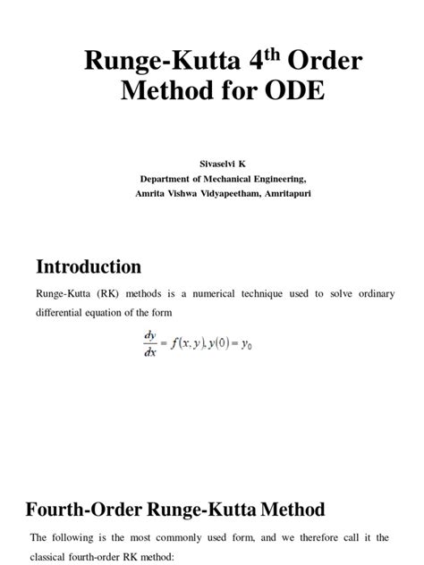 Image result for RK Method