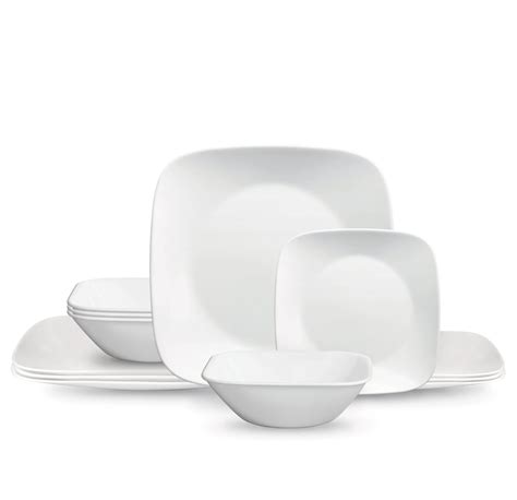Corelle Splendor Square 12 Pc Dinnerware Set Service For 4 at Hudson ...