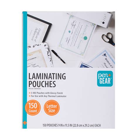 Pen+Gear Thermal Laminating Pouches 150 Count, 9 × 11.5×0.1inch ...