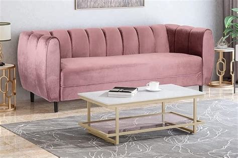 Umar marttClassic 3 Seater Luxury Chesterfield Sofa in Velvet for Home ...
