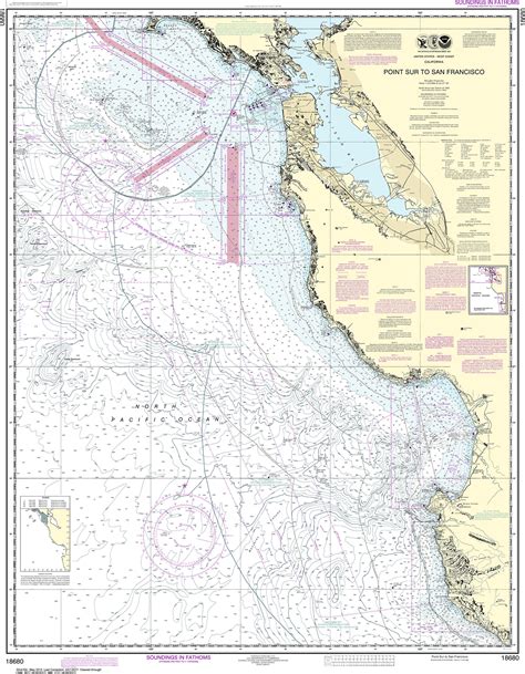 NOAA Nautical Chart - 18680 Point Sur to San Francisco