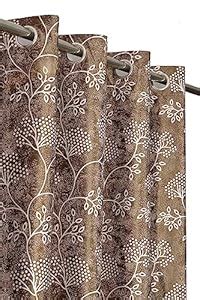 Buy Homefab India 2 Piece Polyester Eyelet Floral Long Door Curtain ...